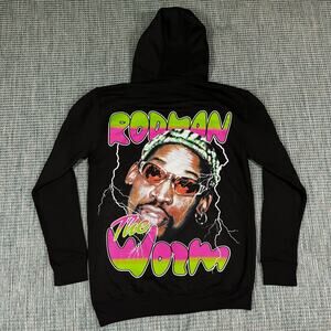 Dennis Rodman The Worm Hoodie Hooded Sweatshirt Men’s Size S New